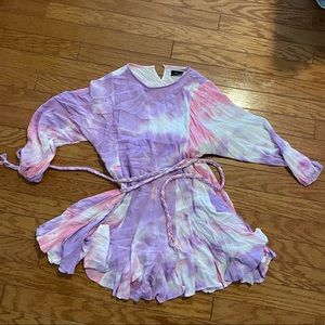 Flowy VICI dolls pink and purple dress with tie.